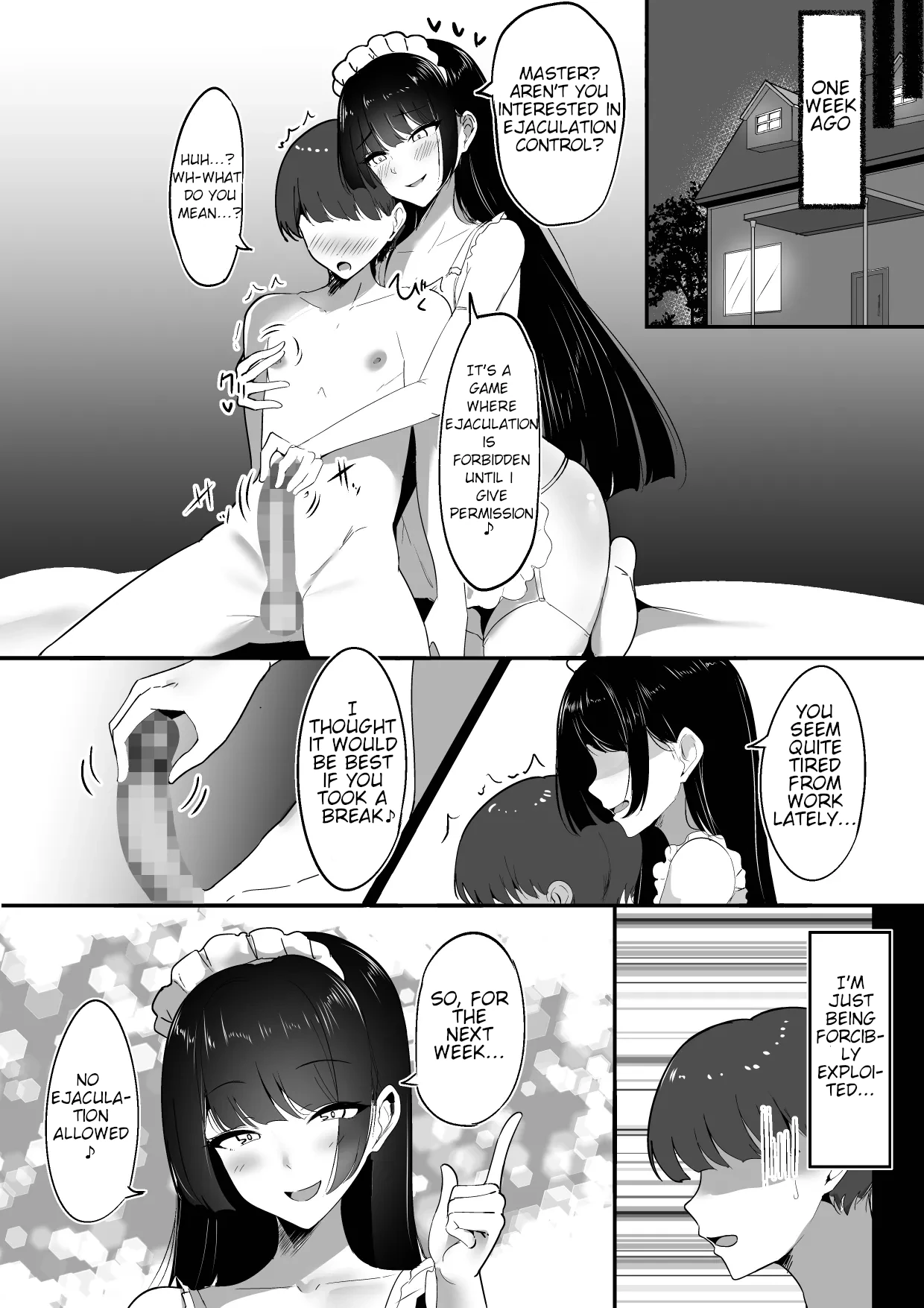 Hentai Manga Comic-My Personal Maid Loves Ejaculation Control-Read-4